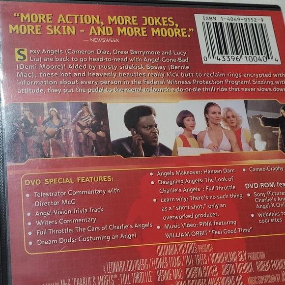 📀 3 for $10 📀 DVD Charlie's Angels Full Throttle (2003) • EUC - Picture 3 of 5